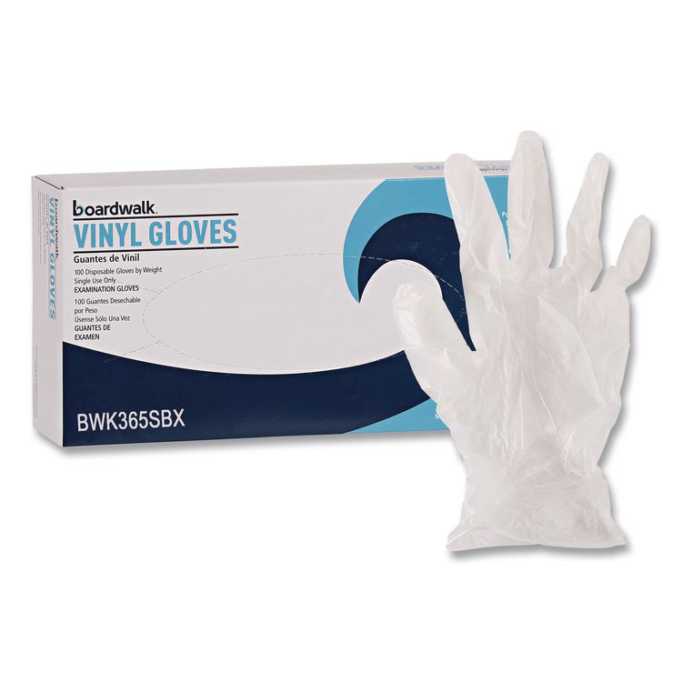 General Purpose Vinyl Gloves, Powder-Free, Small, 2.6 mil Thick, 9.5" Long, Clear, 100/Box, 10 Boxes/Carton