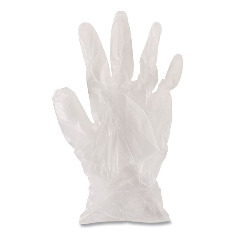 General Purpose Vinyl Gloves, Powder-Free, Small, 2.6 mil Thick, 9.5" Long, Clear, 100/Box, 10 Boxes/Carton