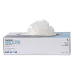 Exam Vinyl Gloves, Powder-Free, Large, 3.6 mil Thick, 9.5" Long, Clear, 100/Box, 10 Boxes/Carton