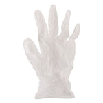 Exam Vinyl Gloves, Powder-Free, Medium, 3.6 mil Thick, 13" Long, Clear, 100/Box