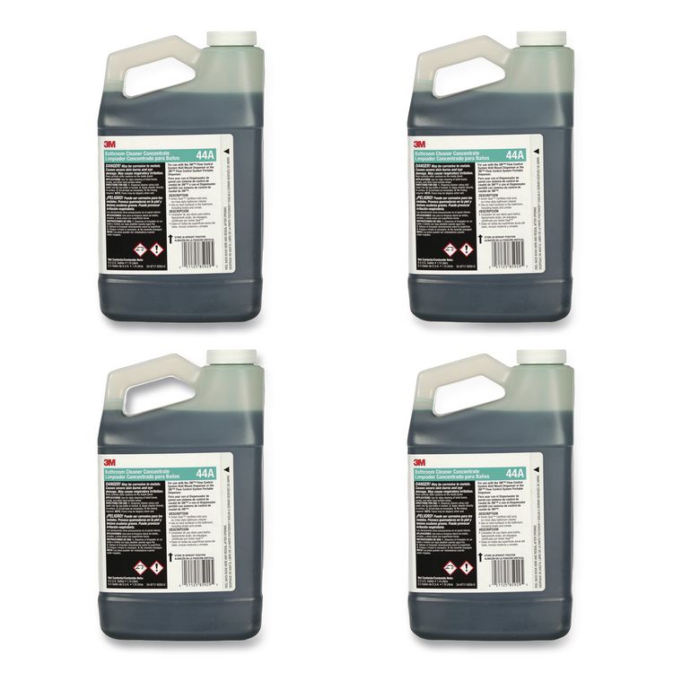 Bathroom Cleaner Concentrate 44A, Pleasant Scent, 0.5 gal Bottle, 4/Carton