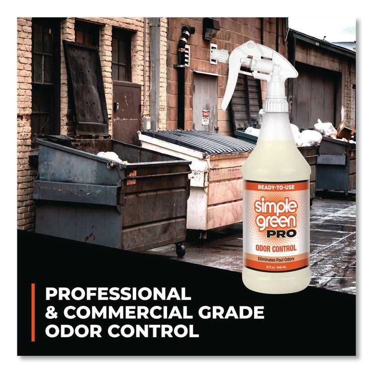 Pro Odor Control Ready-To-Use, Herbal, 32 oz Spray Bottle, 12/Carton