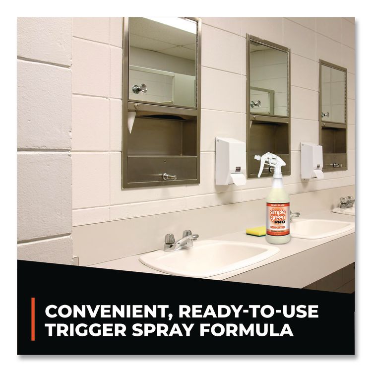 Pro Odor Control Ready-To-Use, Herbal, 32 oz Spray Bottle, 12/Carton