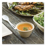 Fiber Bowls, 12 oz, 4.5" Diameter x 2.5" h, Natural, Paper, 500/Carton