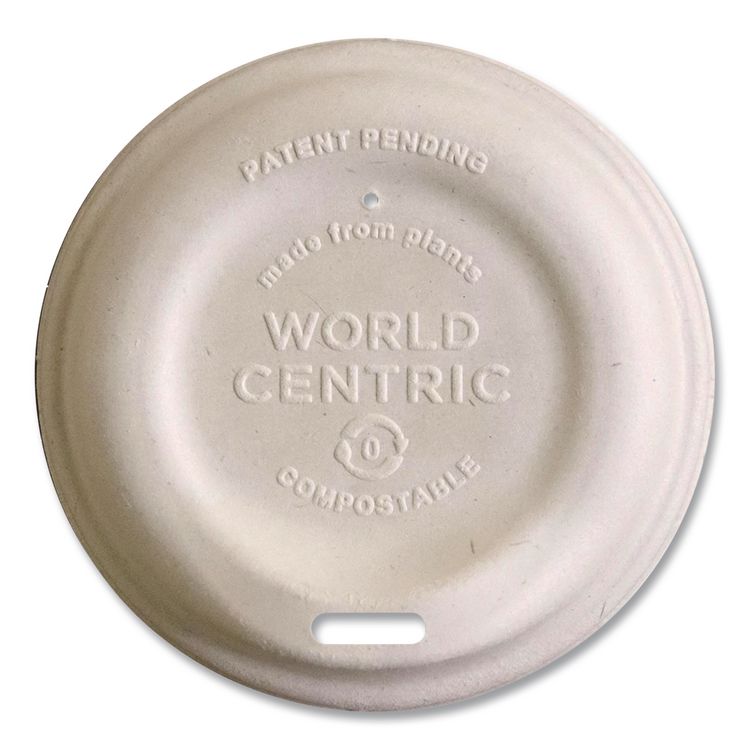 Fiber Lids for Cups, Fits 10 oz to 20 oz Hot Cups, Paper, Natural, 1,000/Carton