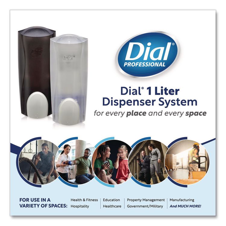 The Dial Dispenser, 1 L, 5.12 X 3.98 X 12.34, Ice, 6/carton