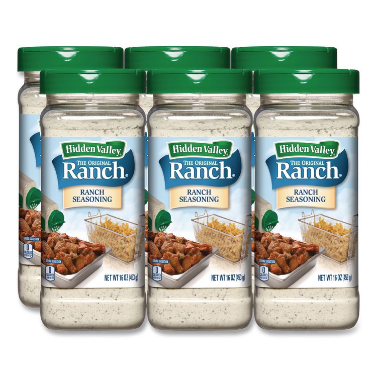 The Original Ranch Dry Seasoning, Original Ranch, 16 oz Bottle, 6/Carton