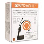 ZuM Maestro SPT-HS2020 Monaural Over The Head Headset, Black