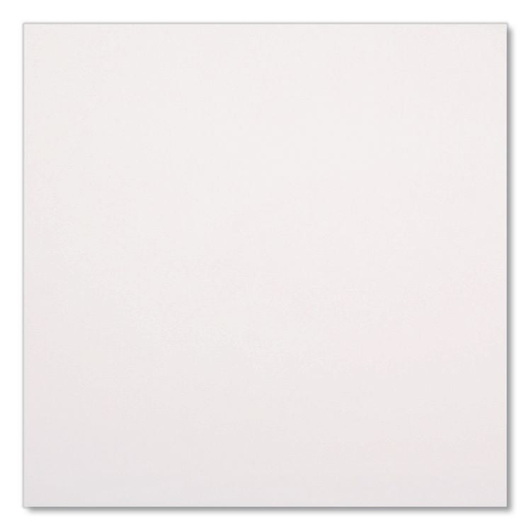 Linen-Feel Flat Napkins, 1-Ply, 14 x 14, White, 1,000/Carton
