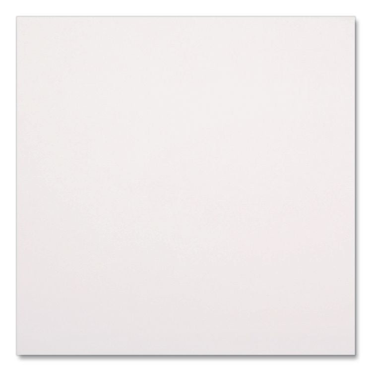Linen-Feel Flat Napkins, 1-Ply, 16 x 16, White, 1,000/Carton