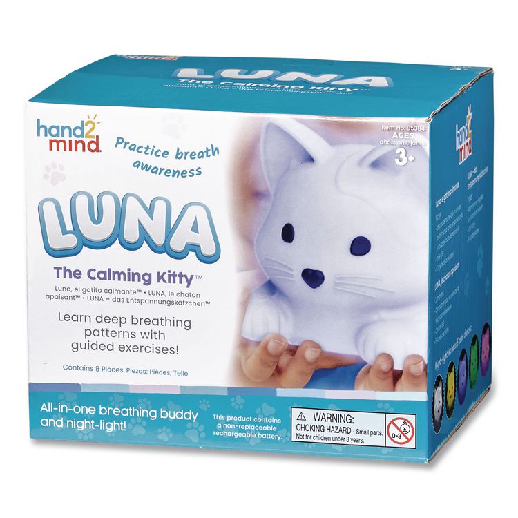 Luna the Calming Kitty, Ages 3 and Up, White