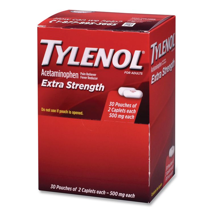 Extra Strength Caplets, Two-Pack, 30/Box