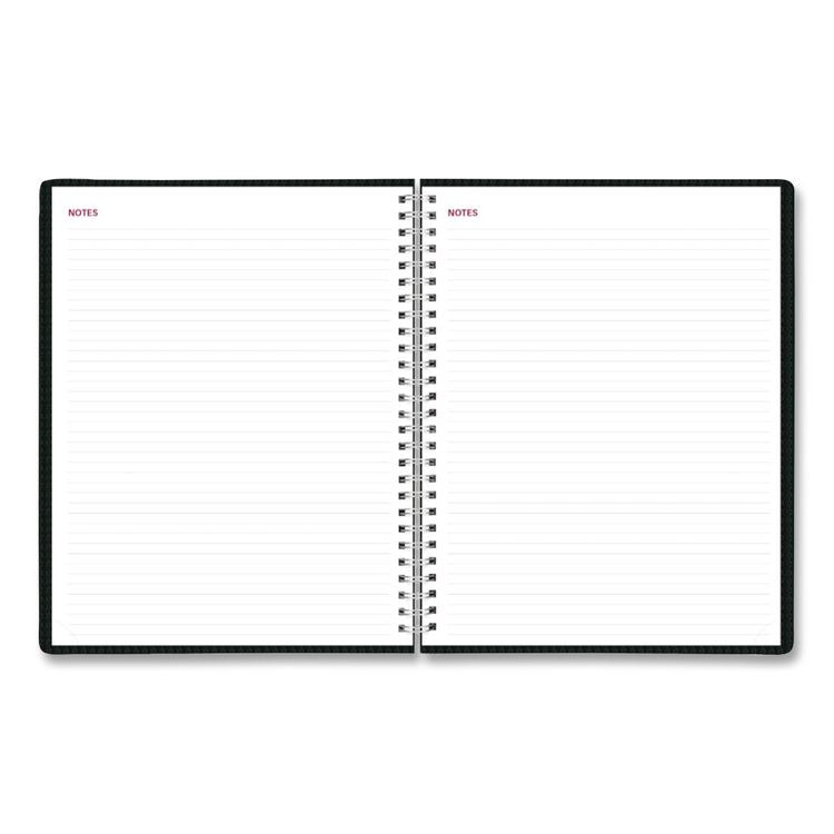 Essential Collection Weekly Appointment Book in Columnar Format, 11 x 8.5, Black Cover, 12-Month (Jan to Dec): 2025