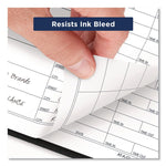 Visitor Register Book, Black Cover, 10.88 X 8.38 Sheets, 60 Sheets/book
