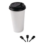 Beverage Plugs, 2", Black, 2,000/Carton