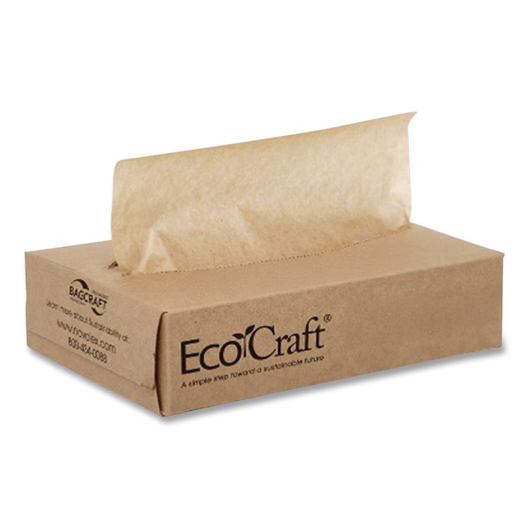 Ecocraft Interfolded Soy Wax Deli Sheets, 8 X 10.75, 500/box, 12 Boxes/carton