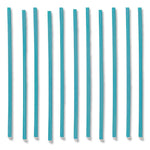 Marine Biodegradable Stir Straws, 5", Pha, Ocean Blue, 1,000/box, 6 Boxes/carton