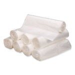 Can Liners, 45 gal, 12 mic, 40" x 48", Natural, 25 Bags/Roll, 10 Rolls/Carton
