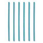 Marine Biodegradable Straws, 7.75", Pha, Ocean Blue, Wrapped, 375/box, 10 Boxes/carton