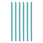 Marine Biodegradable Straws, 10.25", Pha, Ocean Blue, Wrapped, 250/box, 8 Boxes/carton