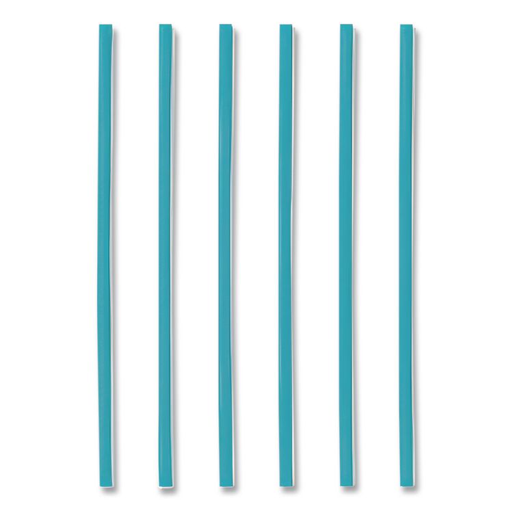 Marine Biodegradable Straws, 8.5", Pha, Ocean Blue, Wrapped, 300/box, 4 Boxes/carton