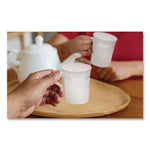 Classicware Plastic Coffee Mugs, 8 oz, White, 8/Pack, 24 Packs/Carton