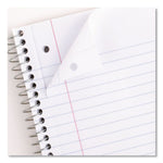 Spiral Notebook, 1-Subject, Wide/Legal Rule, Randomly Assorted Cover Colors, (70) 10.5 x 8 Sheets, 4/Pack