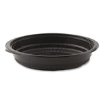 MicroRaves Incredi-Bowl Base, 32 oz, 8.5" Diameter x 1.92" h, Black, Plastic, 150/Carton