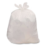 Super Value Pack Can Liners, 13 gal, 0.6 mil, 23.75" x 28", White, 100 Bags/Box, 6 Boxes/Carton