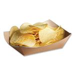 EcoCraft Food Trays, 3 lb Capacity, Natural, Paper, 500/Carton
