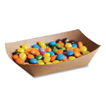 EcoCraft Food Trays, 3 lb Capacity, Natural, Paper, 500/Carton