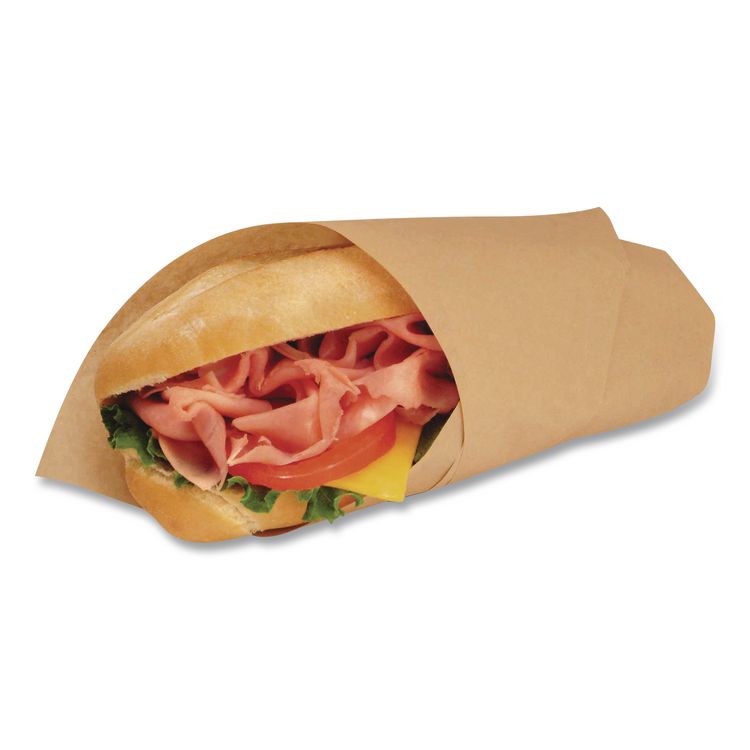 EcoCraft Grease-Resistant Paper Wraps and Liners, 15 x 16, Natural, 1,000/Box, 3 Boxes/Carton