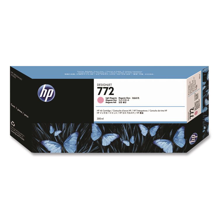 HP 772, (CN631A) Light Magenta Original Ink Cartridge, 5/Carton