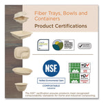 Fiber Bowls, 32 oz, 7.4 x 7.4 x 3.2, Natural, Paper, 500/Carton
