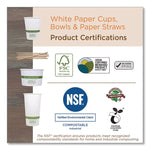 Paper Hot Cups, 16 Oz, White, 1,000/carton