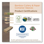 Bamboo Cutlery, Spoon, Paper, Natural, 750/Carton