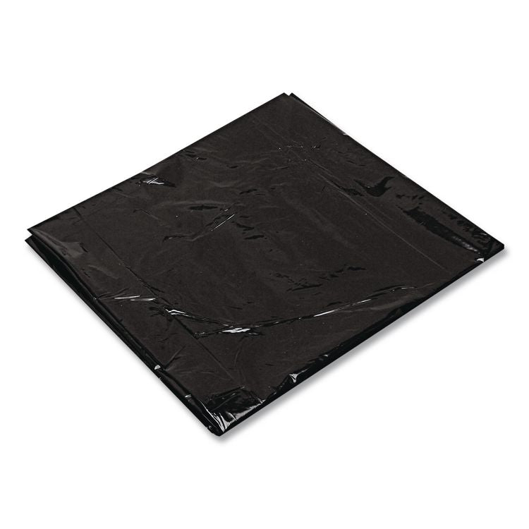 Low-Density Can Liners, 20 gal, 1.25 mil, 30" x 36", Black, Flat Pack, 100/Carton