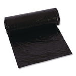 Low-Density Can Liners, 45 gal, 1.6 mil, 23" x 46", Black, Flat Pack, 100/Carton