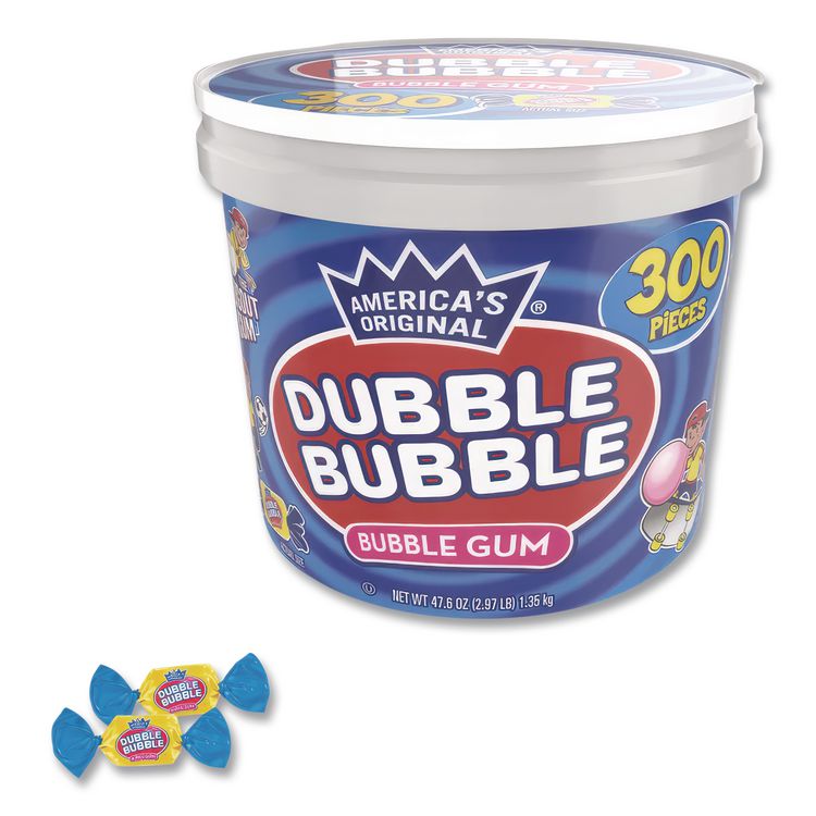 Bubble Gum, Original Pink, 300/tub