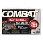 Roach Bait Insecticide, for Small and Large Roaches, 0.42 oz, 12 Bait Stations
