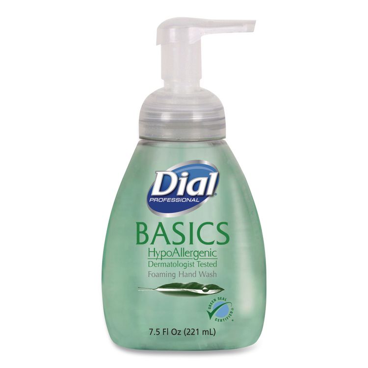 Basics Hypoallergenic Foaming Hand Wash, Honeysuckle Scent, 7.5 oz, 8/Carton