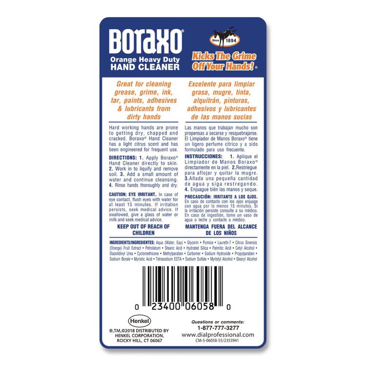 Orange Heavy Duty Hand Cleaner, Citrus Scent, 3 L