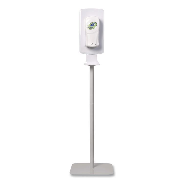 Fit Touch Free Dispenser Floor Stand, 15.7 X 15.7 X 58.3, White