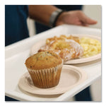 Compostable Molded Fiber Dinnerware, ProPlanet Seal, Plate, 6" dia, Natural, 1,000/Carton