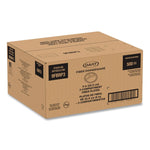 Compostable Molded Fiber Dinnerware, ProPlanet Seal, 3-Compartment Plate, 9" dia, Natural, 500/Carton