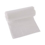 High-Density Can Liners, 30 gal, 8 mic, 30" x 36", Natural, Perforated Roll, 25 Bags/Roll, 20 Rolls/Carton