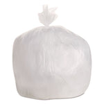High-Density Can Liners, 30 gal, 10 mic, 30" x 36", Natural, Perforated Roll, 25 Bags/Roll, 20 Rolls/Carton