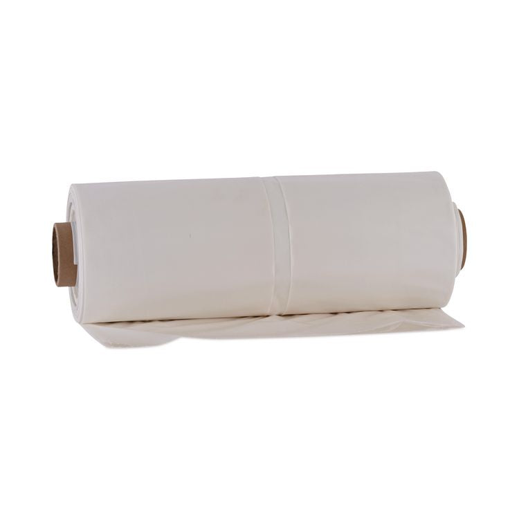 Industrial Drum Liners Rolls, 60 gal, 2.5 mil, 38" x 65", Clear, 50/Carton