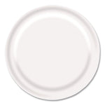 Paper Dinnerware, Plate, 9" dia, White, 1,000/Carton