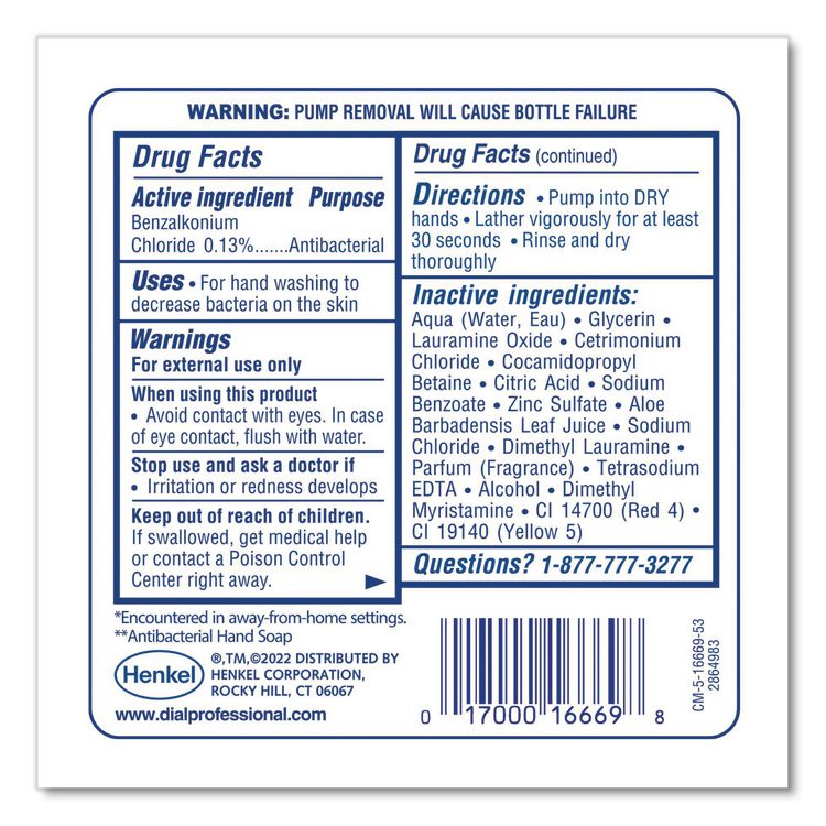 Antibacterial Foaming Hand Wash Refill for FIT Manual Dispenser, Original Scent, 1.2 L